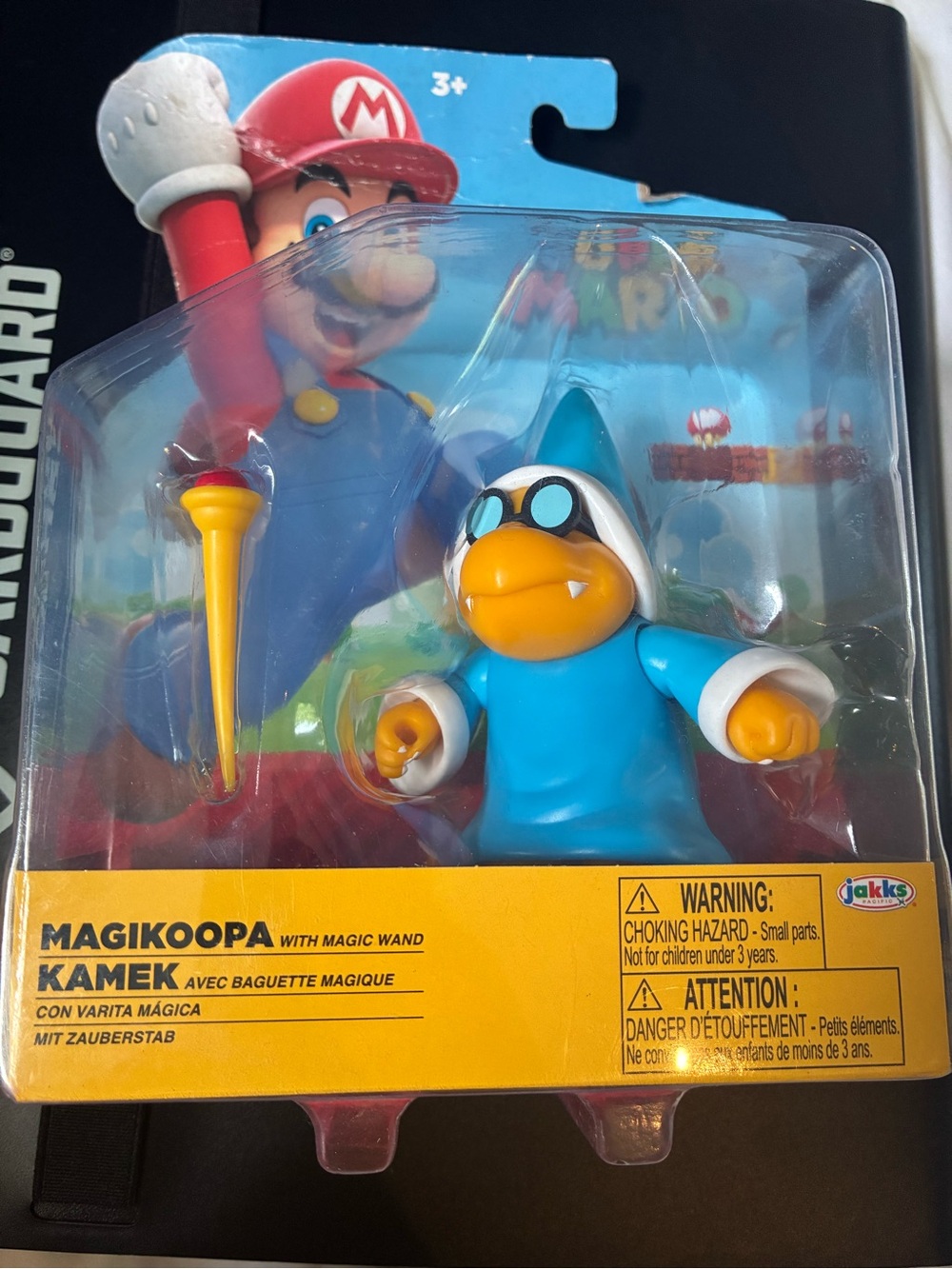 Nintendo Magikoopa Kamek Figure in Bright Blue and Yellow Wand
